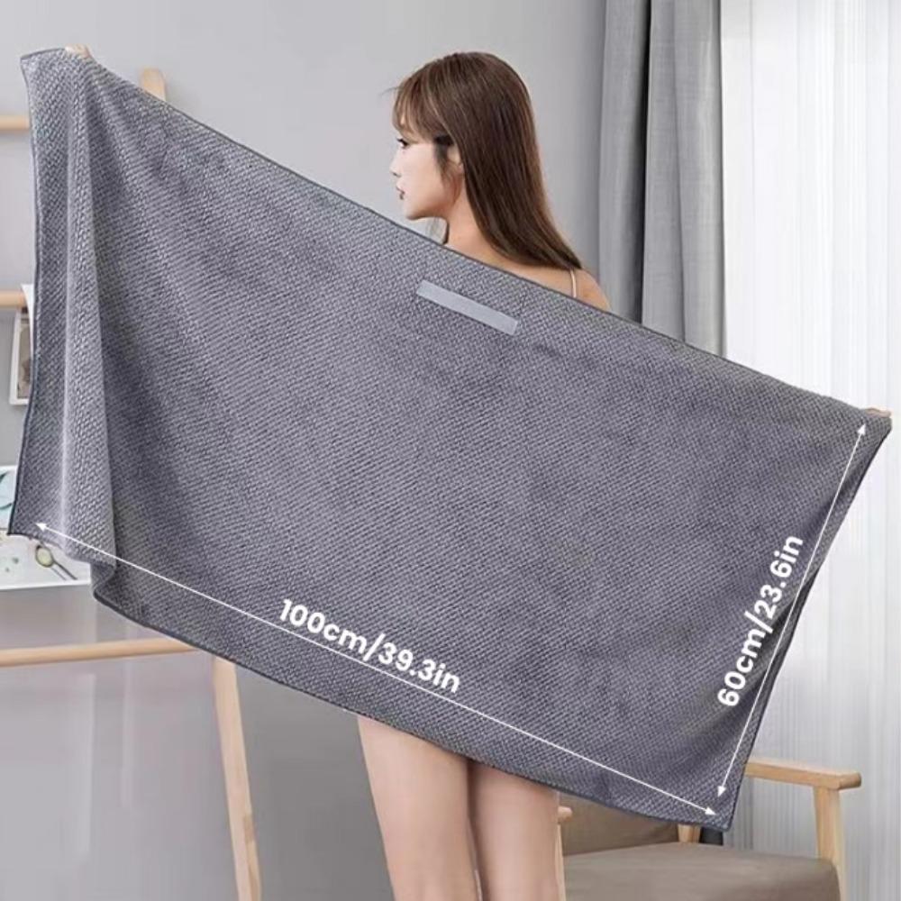 Toalha de cabelo em microfibra extra grande ultra absorvente com fecho de elástico, toalha de cabelo de secagem rápida tipo turbante