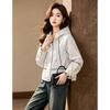 D.F.DEAR Hooded Color-Block Casual Jacket