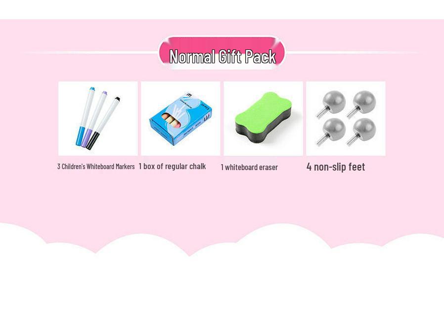 Kids' Double-Sided Magnetic Blackboard & Whiteboard: Erasable Drawing & Writing Stand with Coloring and Graffiti Features