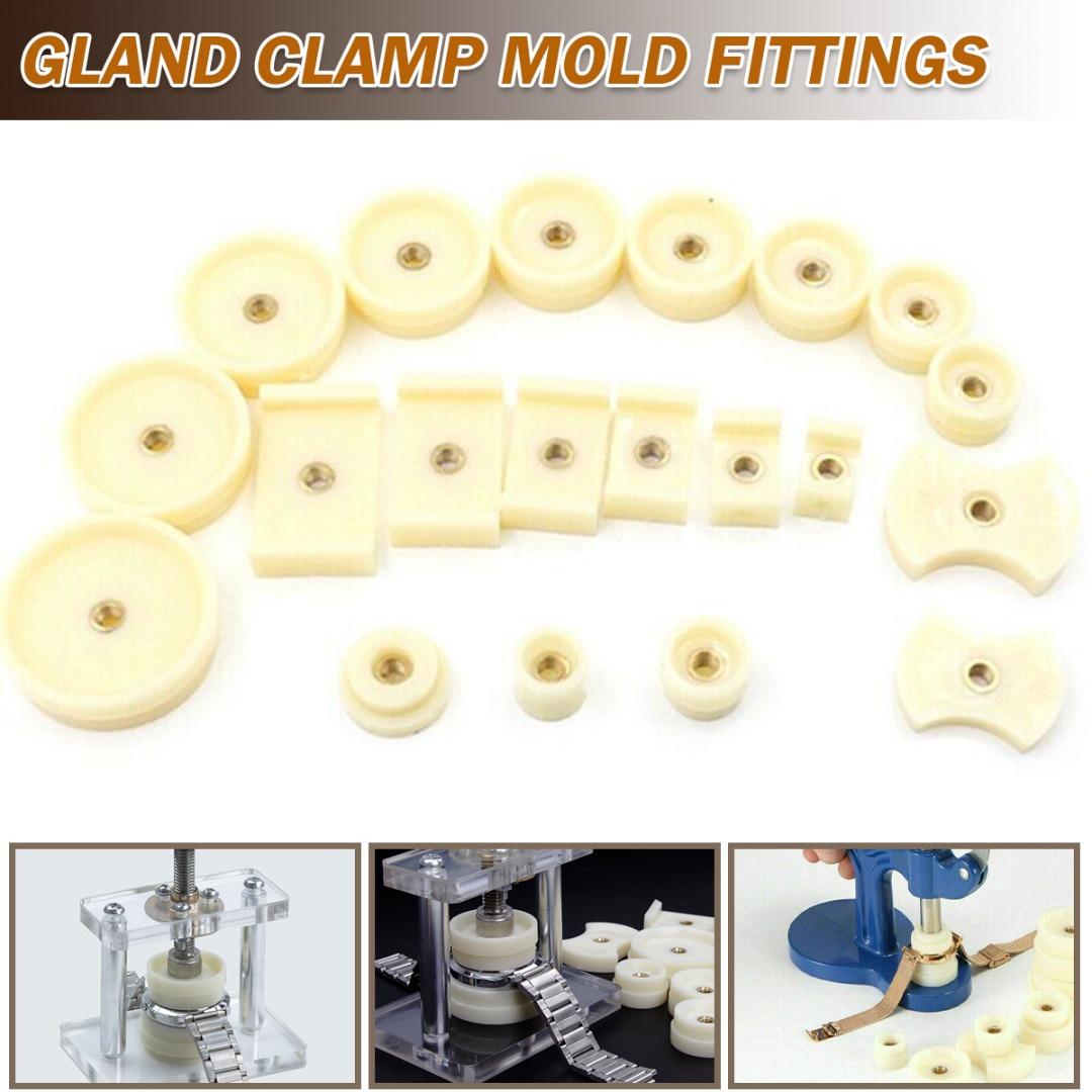 

PDTO Новый 20шт Часовщик Инструмент Часы Пресс Set Back Case Closer Crystal Glass 18-50mm