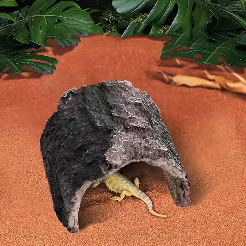 Creative Reptile Terrarium Turtle Accessories Basking Platform Rest Cave Resin Climb Toy Aquarium Decoration Decor Crawling Pets