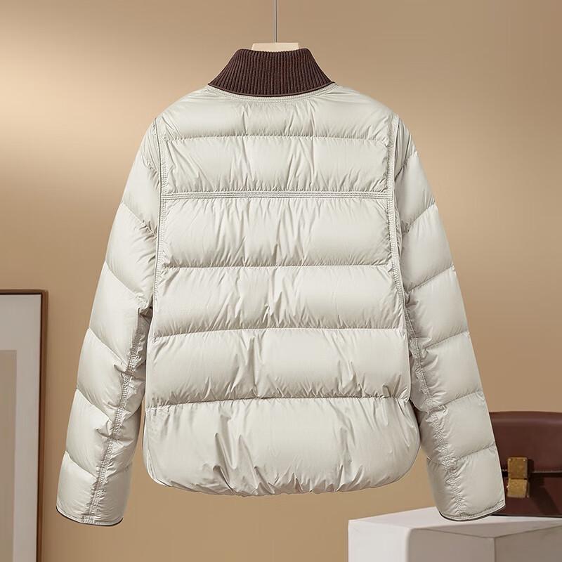 Damen 2025 Winter Stilvolle Rundhals 90% Daunenjacke