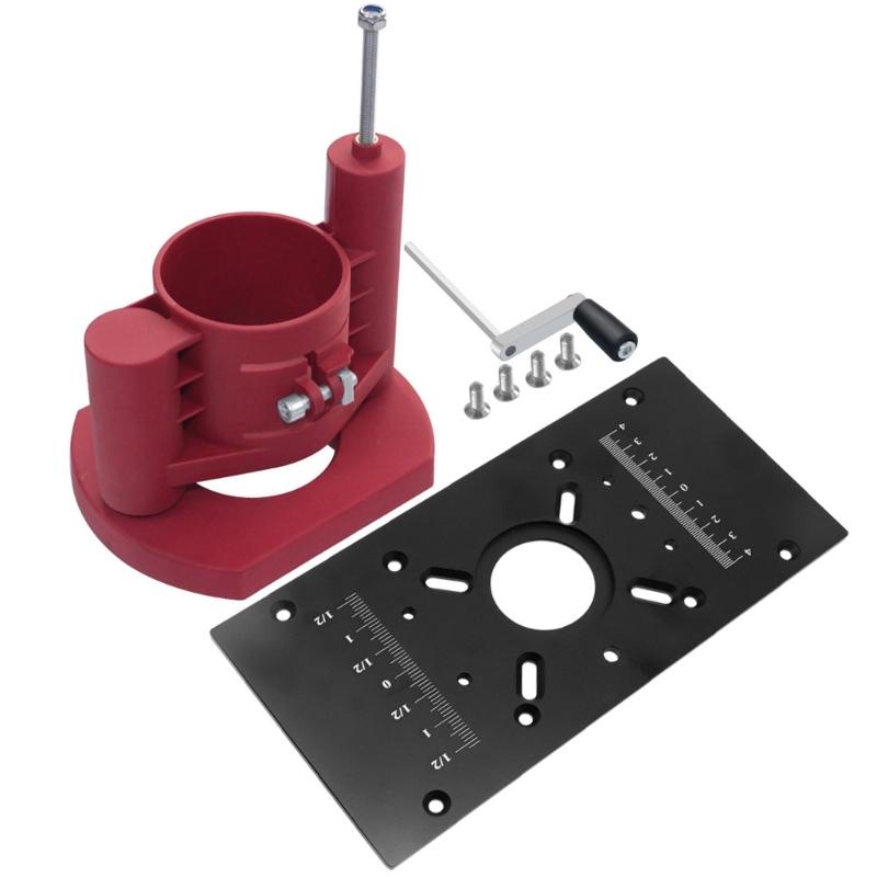 Woodworking Base Router Lift Kit for Secure Clamping No Shaking During Operation Improve Your Woodworking Experience
