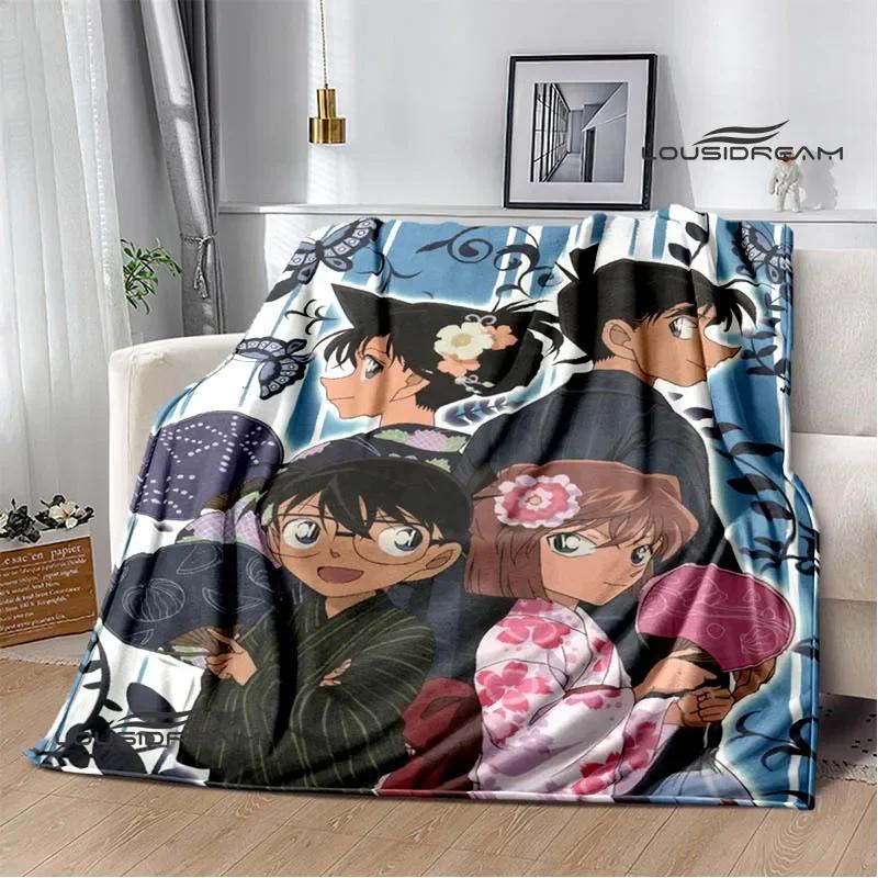 Detective Conan Cartoon Printed Blankets Picnic Blanket Warm Flannel Blankets Home Bed Linings Blankets for Beds Birthday Gift