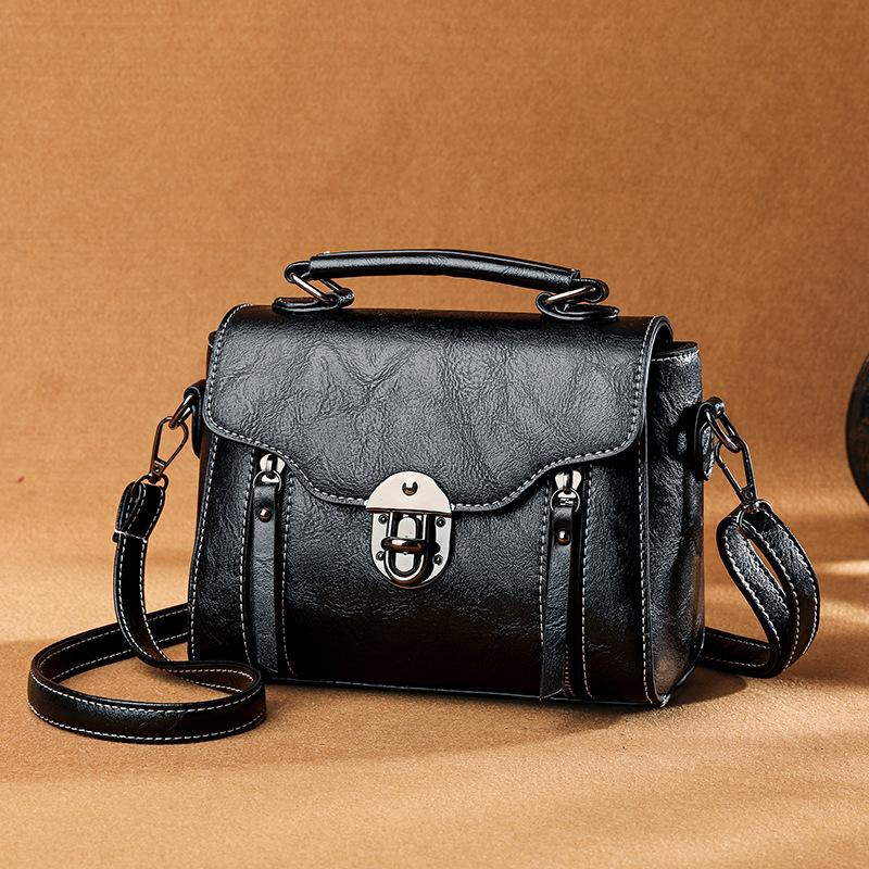 Women  Handbag New PU Leather Fashion Lock Design Large Capacity Shoulder Bag Female Crossbody Bag