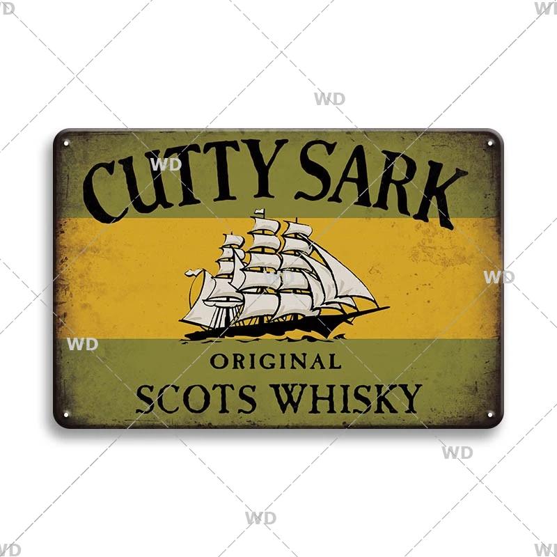 Whisky Marke Metallschild Blechschild Dekorative Plakette Metall Vintage Metall Posterplatte Irland Bar Kneipe Club Männerhöhle Wanddekor