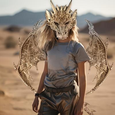 Premium Full Dragon Cosplay Suit – Realistic & Comfortable with Wings, Tail & Mask for Halloween and Fantasy Events