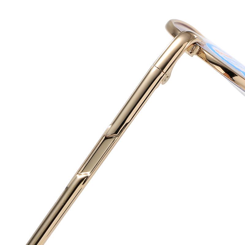 High-End Metal Reading Glasses with 100% Anti-Blue Light Protection for Seniors