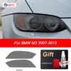 2 Pcs Car Headlight Protective Film Transparent Smoked Black TPU Sticker For BMW M3 E90 E92 E93 2007-2013 GTS CRT Accessories