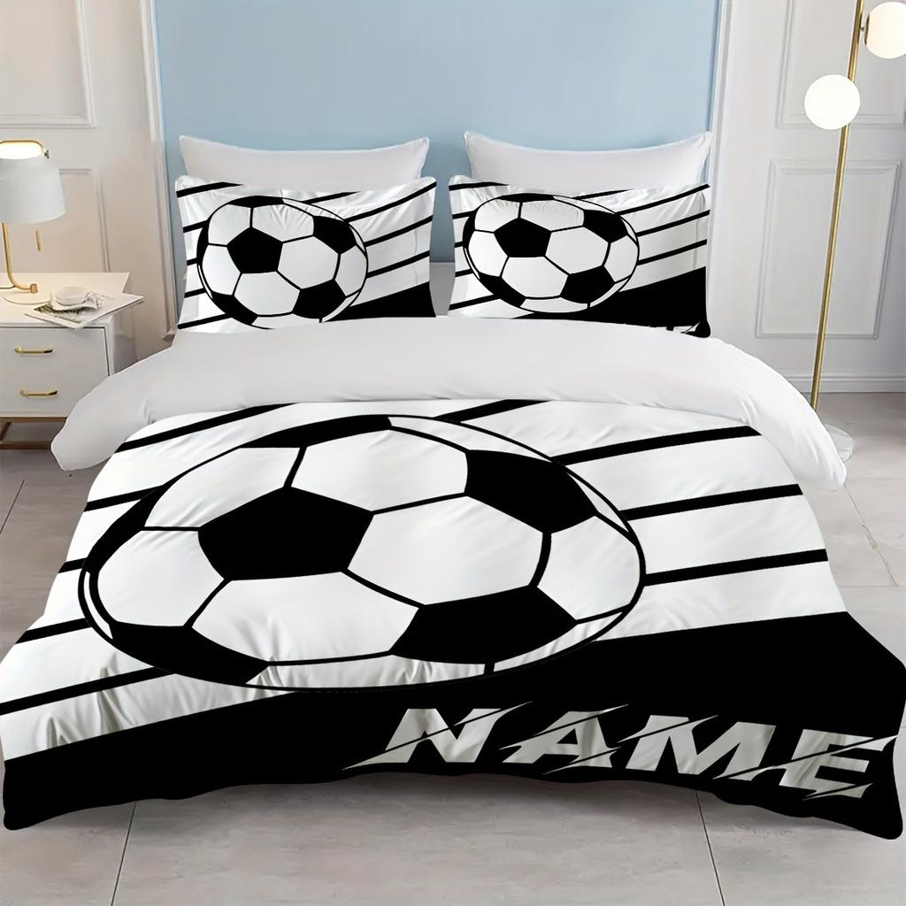 Christmas,Customization Football Duvet Cover Set Bedding Universal,  Cute Printed Cartoon Quilt Cover Comforter Sets Home
