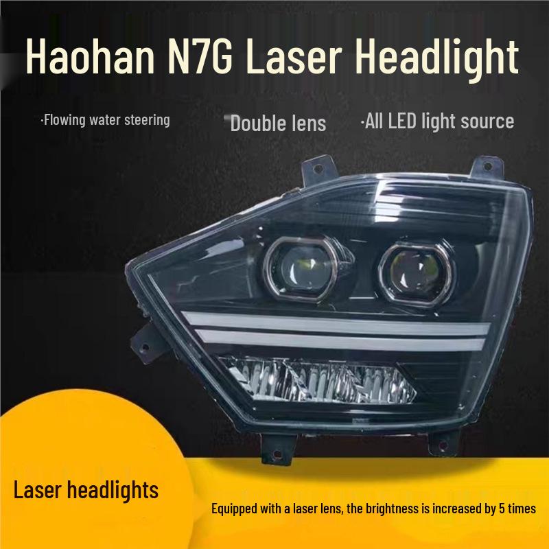 

Sinotruk Howo N7G/N5G/N6G Headlight Assembly - High Brightness for New N Series Right with Laser