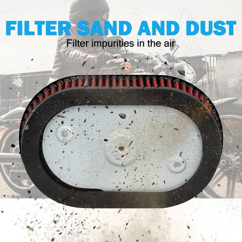 Motorcycle Air Filter Element Air Cleaner Inner Replacement For Harley Touring FLHT FLHX FLHR 17-Up Softail FXBR FLHC FXBB 18-Up