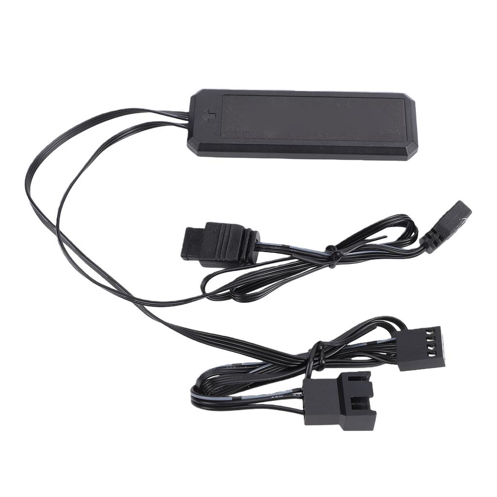 ARGB Splitter Verlängerungskabel 3-Pin 5V Adressierbares RGB Verlängerungskabel zum Erweitern von PC Lüfter LED Licht Schwarz