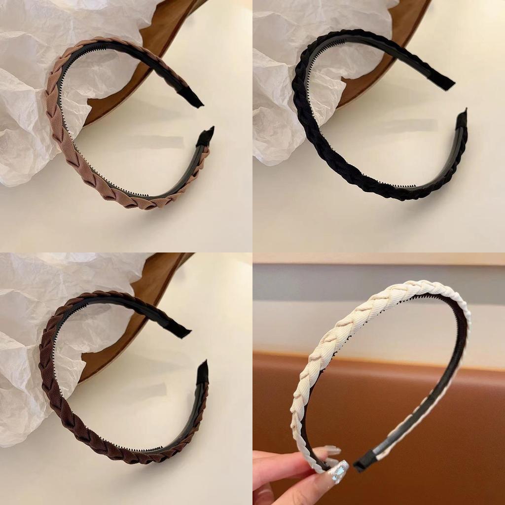 Style Headbands Minimalist Solid Color Womens Weaving Hair Accessories