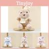Adorable Plush Teddy Bear Keychain Cute Soft Stuffed Animal Toy With Hat