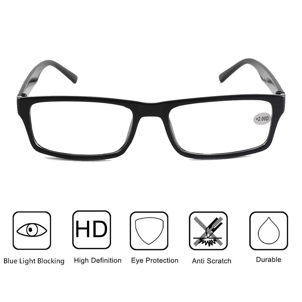Módní brýle na čtení Anti-Blue Light Ženy Muži Počítač Presbyopia Dalekozrakost Brýle na čtení+1.0+1.5+2.0+2.5+3.0+3.5+4.0