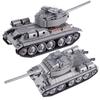 WW2 Military Soviet T34 Battle Tank Building Blocks Soldier Figures Army Weapons Guns PPSH Rifle Parts Mini Bricks DIY Kids Toys