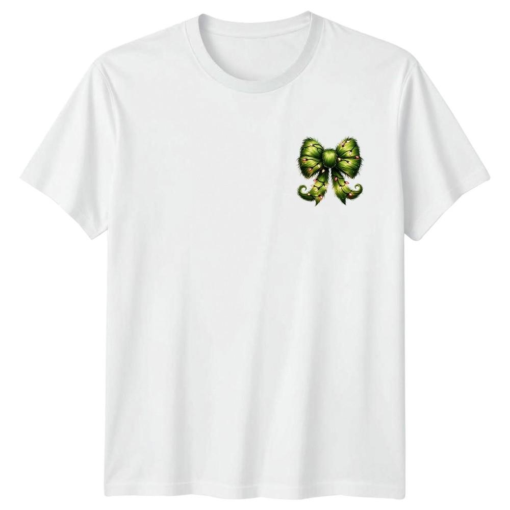 Christmas Bow String Lights Holidays Unisexs TShirt Unisexs Graphic Tee S