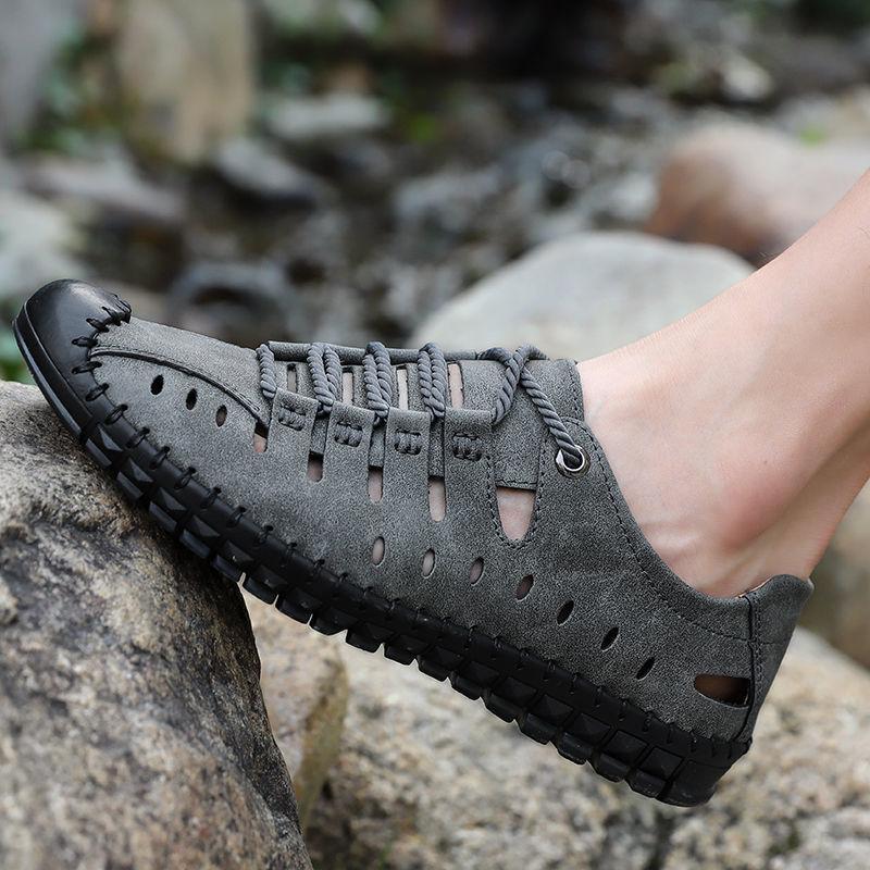 Gray Flat Mountain Male Casual Shoe Cowhide On Sale Retro Designer Size 45 Luxury Footwear Offer Pu Adults Men's Leather Shoes