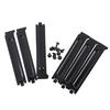 Computer Chassis Rear Graphics Card Pci Dust-Proof Baffle Motherboard Universal Metal Baffle Black Non-Porous Baffle