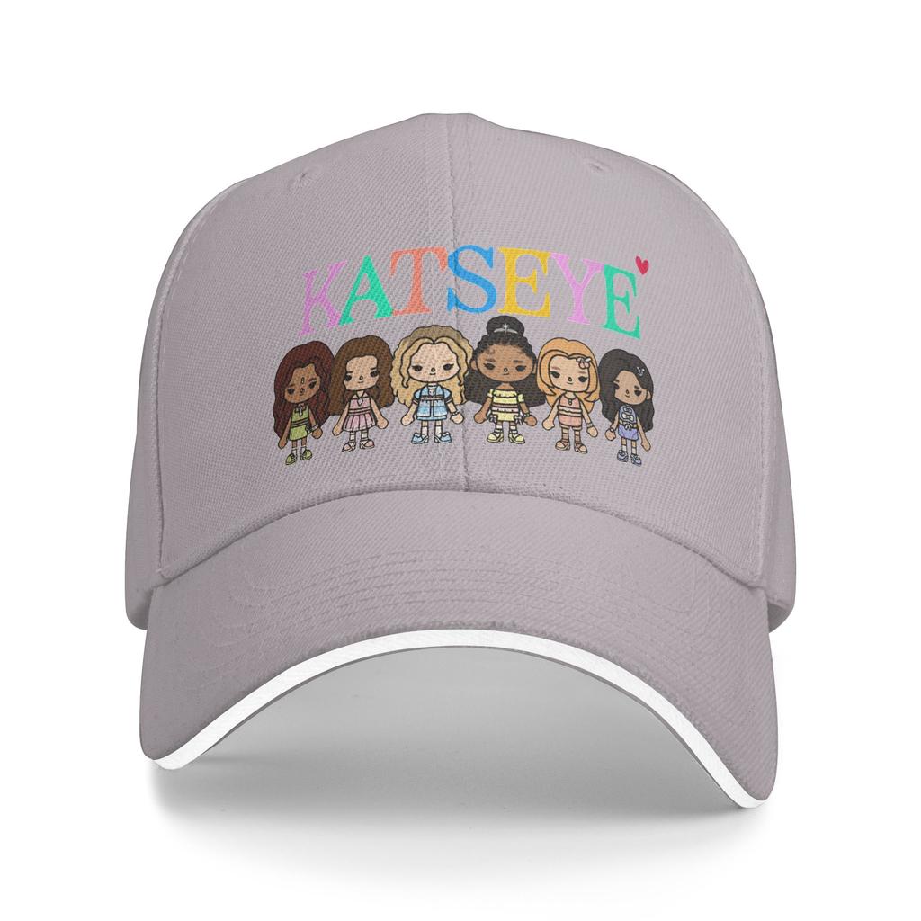 Katseye Kpop Cute Members Baseball Caps Casual Sandwich Hat Unisex Adjustable Sun Hat Activities
