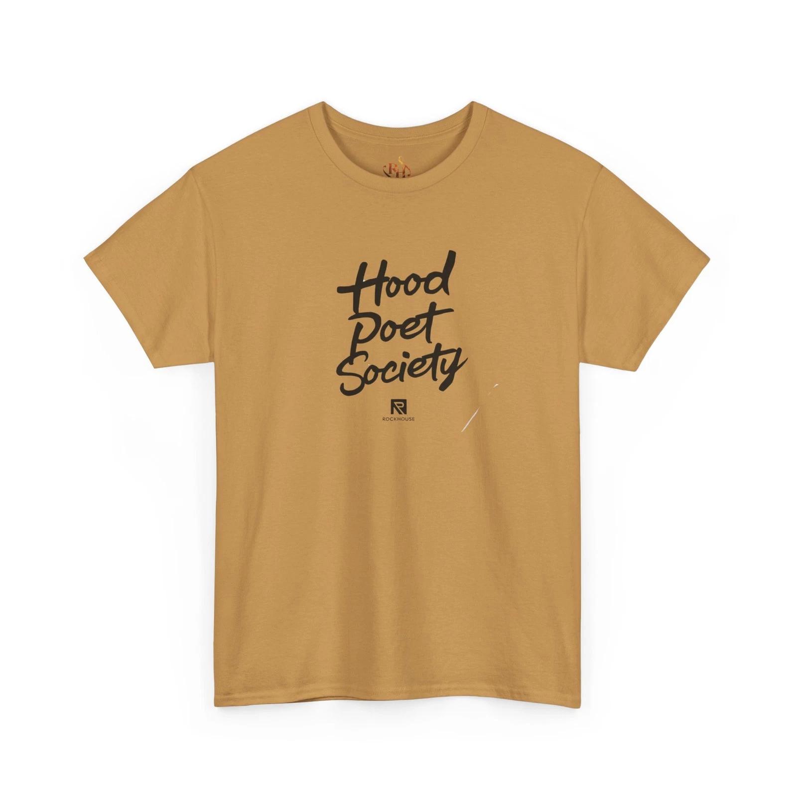 

Hood Poet Society T-Shirt, Hip Hop Rap Apparel, Gift for Writers, Music Lover, L