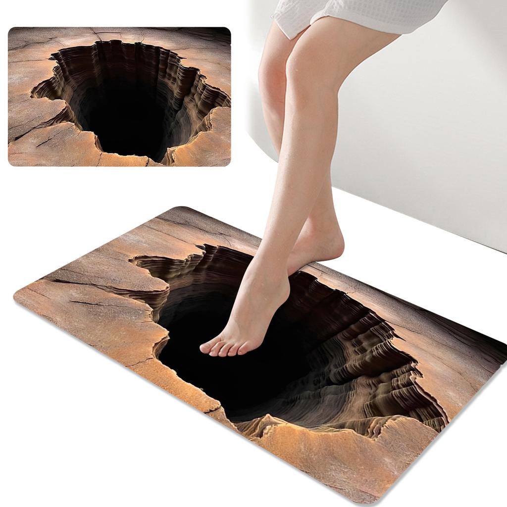3D Optical Illusion Rug Washable Illusion Carpet for Door Entrance Living Room Or Area Decoration