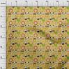 oneOone Cotton Flex Brown Fabric Kids Animal Quilting Supplies Print Sewing Fabric by The Yard 40 Inch