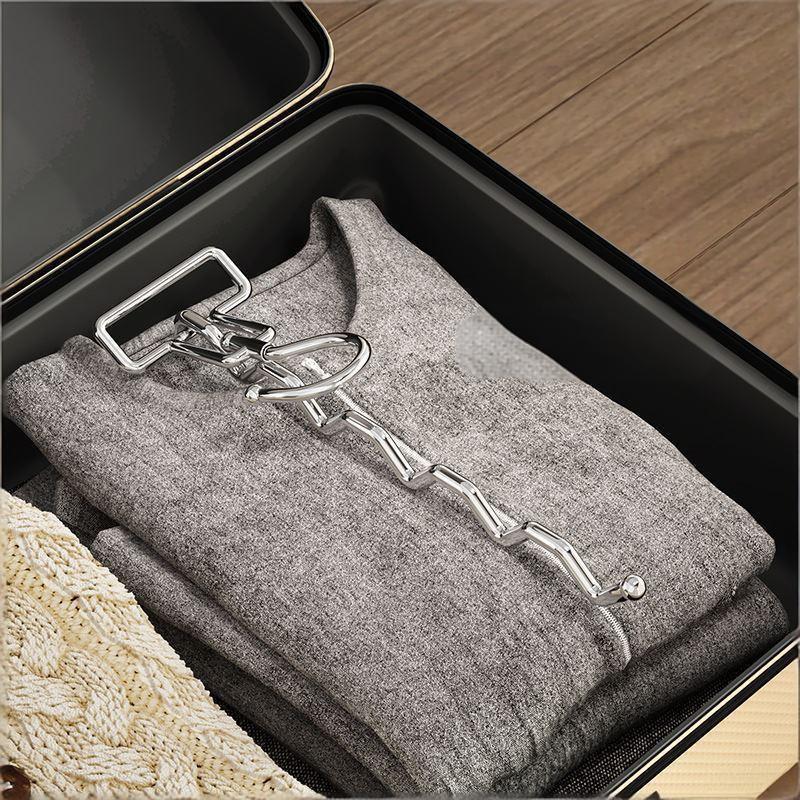 1Pcs Portable Clothes Drying Rack Foldable Clothes Hanger Travel Hotel Wardrobe Drawer Door Mounted Punch-Free Cloth Drying Rack