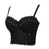 Fashion New New Arrival Vest Sexy Suspenders Backless Lace Embroider Light Diamond Wrapped Chest and Waist Tube Top Intimates Outwear