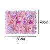 Artificial Flowers Wall Panel 40Cmx60cm Floral Backdrop Romantic Decorative for Garden Outdoor Banquet Balcony Decoration