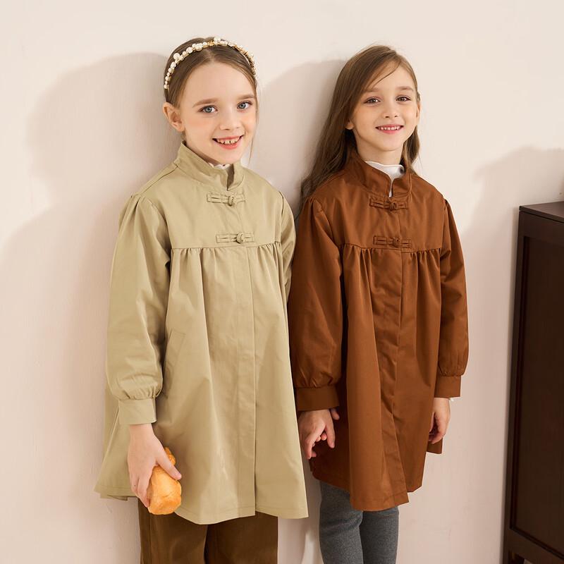 Girls  Retro Chinese Style Trench Coat 150