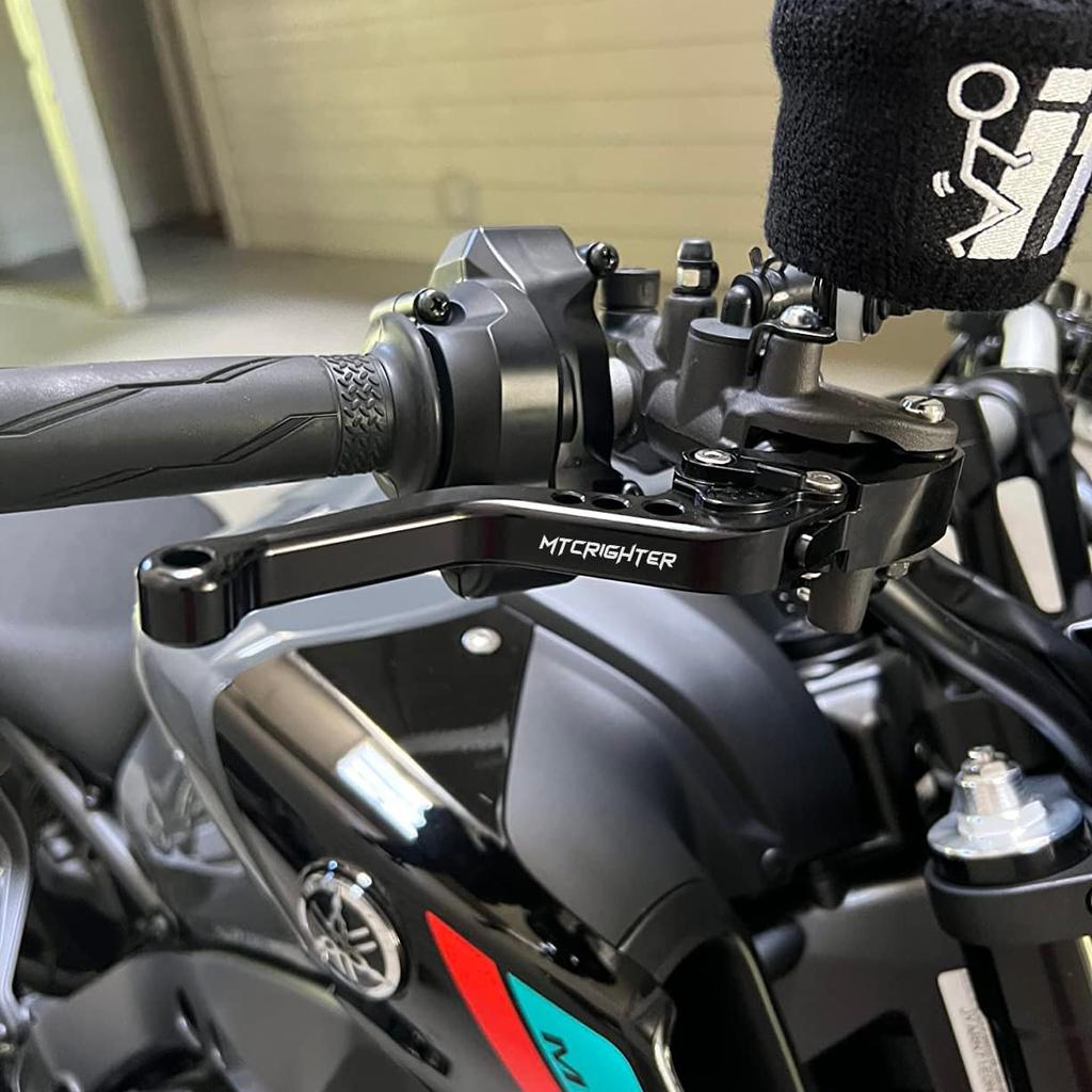 Compatible with Triumph Street Scrambler 2017-2022 Short Brake Lever Clutch Lever, CNC Aluminum Alloy Made (Black)