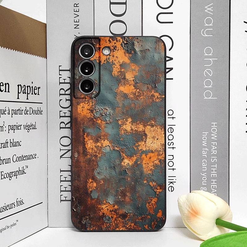 Creative Rusty Metal Surface Pattern Phone Case for Samsung Galaxy A56 A14 A55 A16 A54 A36 A53 A52 A51 5G Shockproof Soft Cover