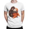 Classic Novelty 100 Cotton Tshirt Cute Monkey Hugging Plush Tees Tops For Unisex