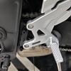 Ajustador de Pedaleira Traseira HRuizq Placa de Deslocamento de Pedaleira para Honda CBR650R CB650R Todos os Anos (Prata)