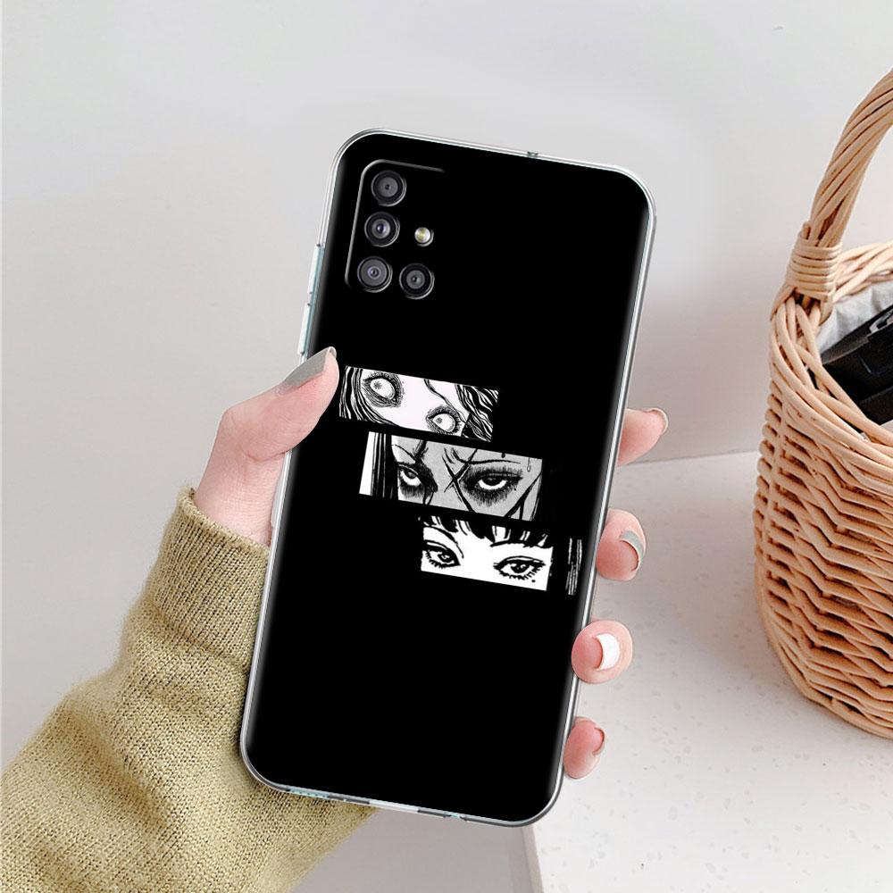 Soft Phone Case For Samsung Galaxy A51 A21s A71 A12 A31 A52 A41 A32 A02s A11 A72 A52 Clear Back Cover Funda Junji Ito Tomie Tees