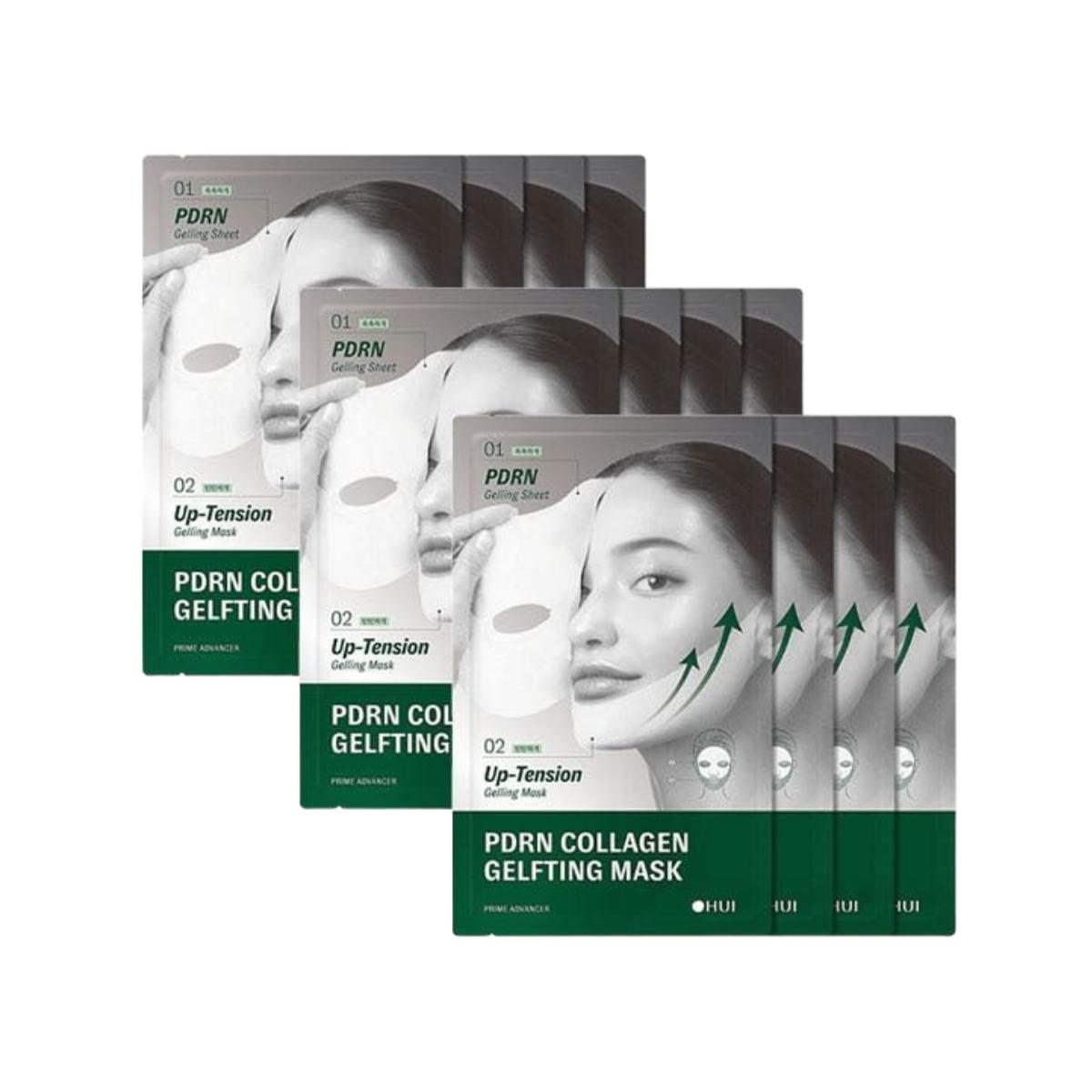 

O HUI PDRN Collagen Gelfting Mask 12 Sheets Elasticity & Lifting Solution