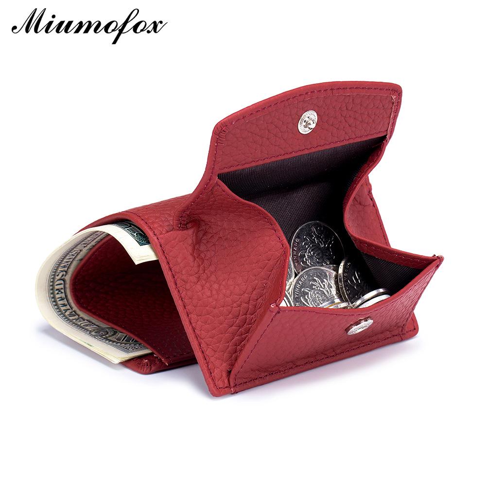 RFID Blocking Japanese Cowhide Women's Ultra-Thin Mini Wallet