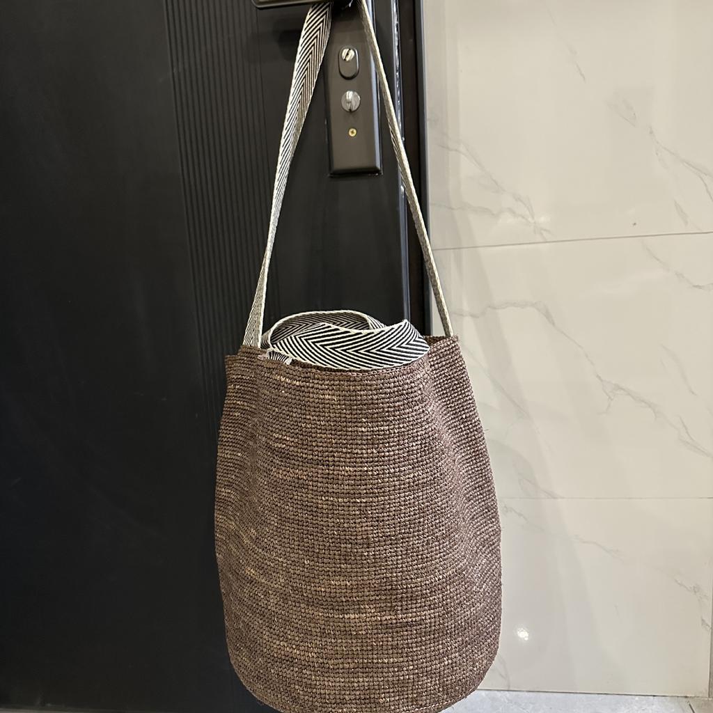 Summer Raffia Straw Bag Large Capacity Woven Beach Bags for Women Handbag Bohemian Rattan Tote Shoulder Bag Travel Basket Bags