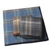 3Pcs 40x40cm 100% Cotton Retro Plaid Checkered Printed Old Men Handkerchiefs Square Towels Wedding Tea Party Favors