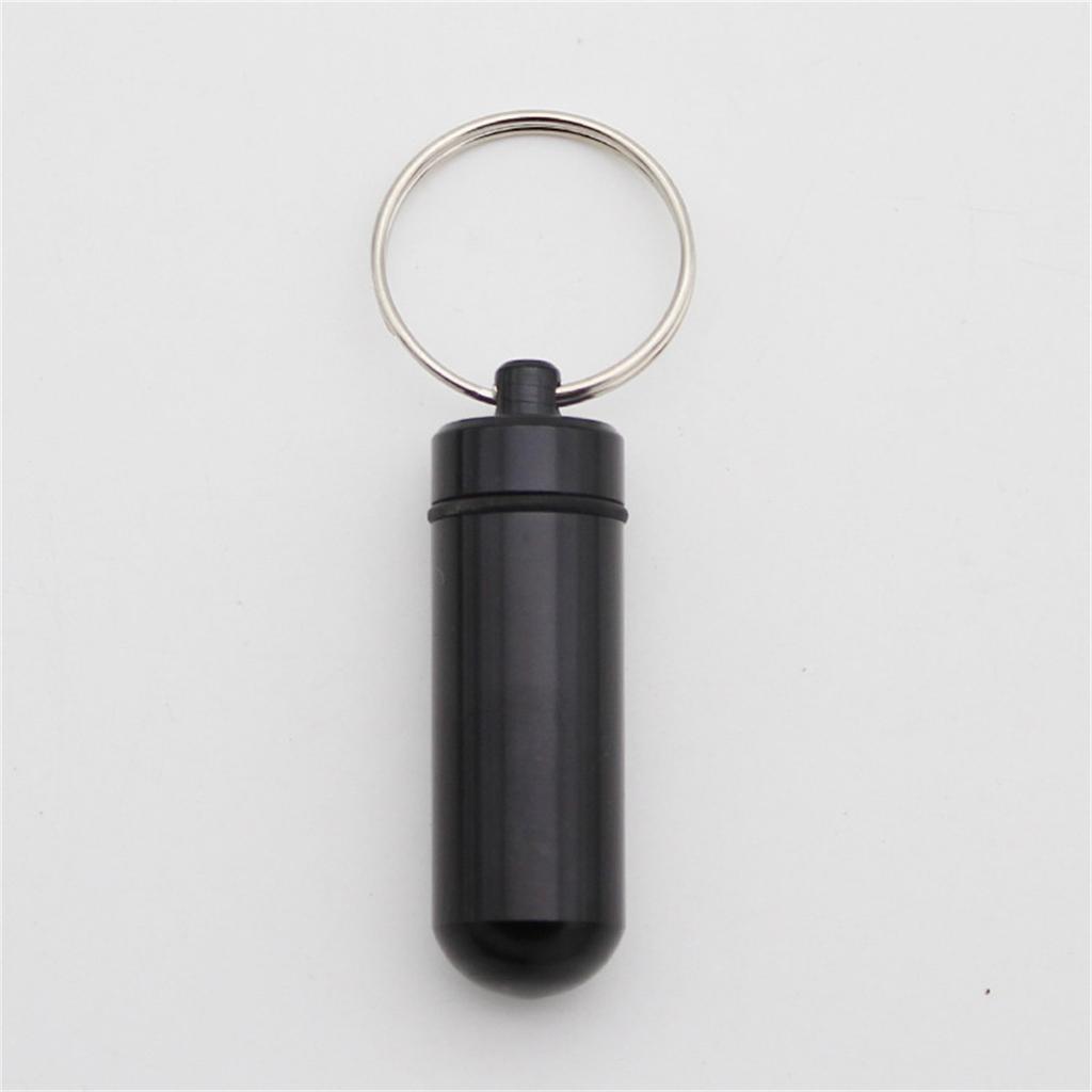 Mini Portable Pill Box Waterproof Aluminum Cases Tablets Bottle Medicine Vitamin Pillboxs Fish Oils Container Organizer Storage