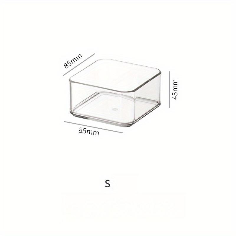 1Pcs Transparent Box Storage Organizer Desktop Storage Box Container Drawer Organizer Table Jewelry Box Makeup Organizer Boxes S прозрачный