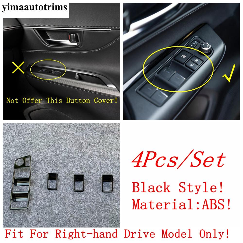 Car Door Armrest Window Lift Button Panel Decoration Cover Trim ABS Accessories Interior For Toyota Venza / Harrier  - 2024
