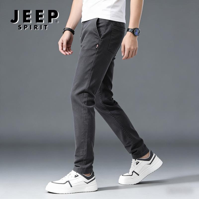 JEEP SPIRIT Men s Straight Fit Elastic Casual Pants 29