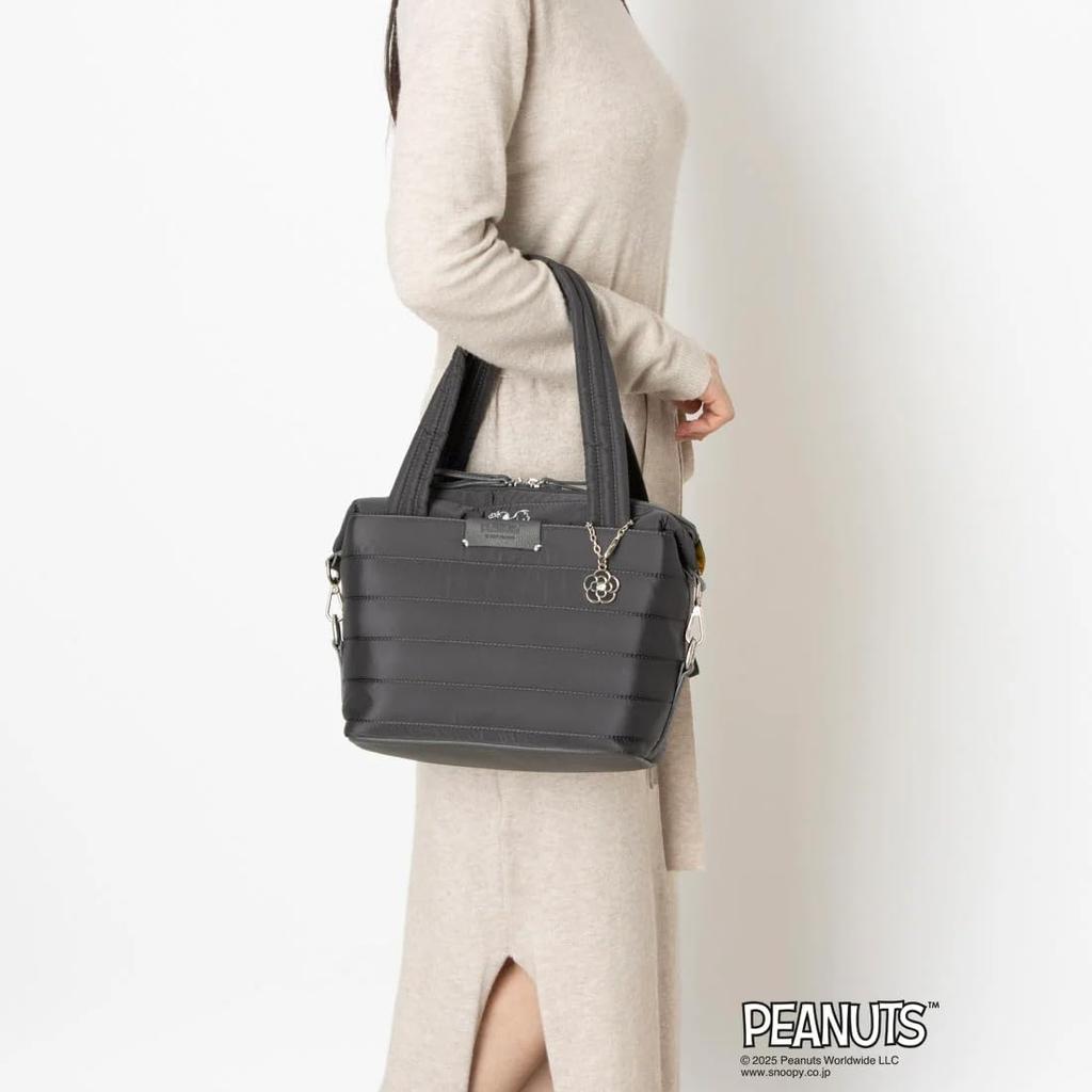 CLATHAS x PEANUTS Boston Black Women's Bag,