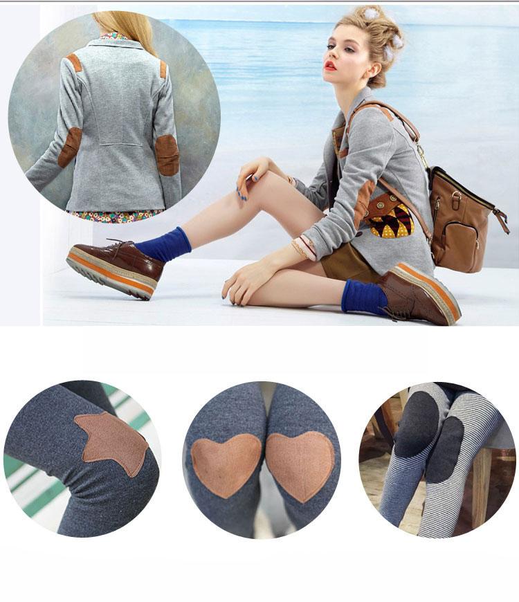 4 pièces Oval Daim Cuir de Vache Coude Genou Patch Velours Thermocollant Patches pour Réparation Pull Vêtement Sac Jean Vêtement Accessoires de Couture