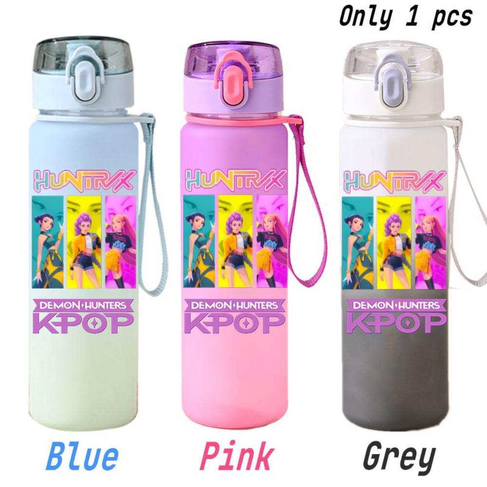 For KPOP Cup 750ML Bottle Portable Sports Kpop Plastic Anime Gradient Drinking Direct Drinking Water Cup Gourd Container