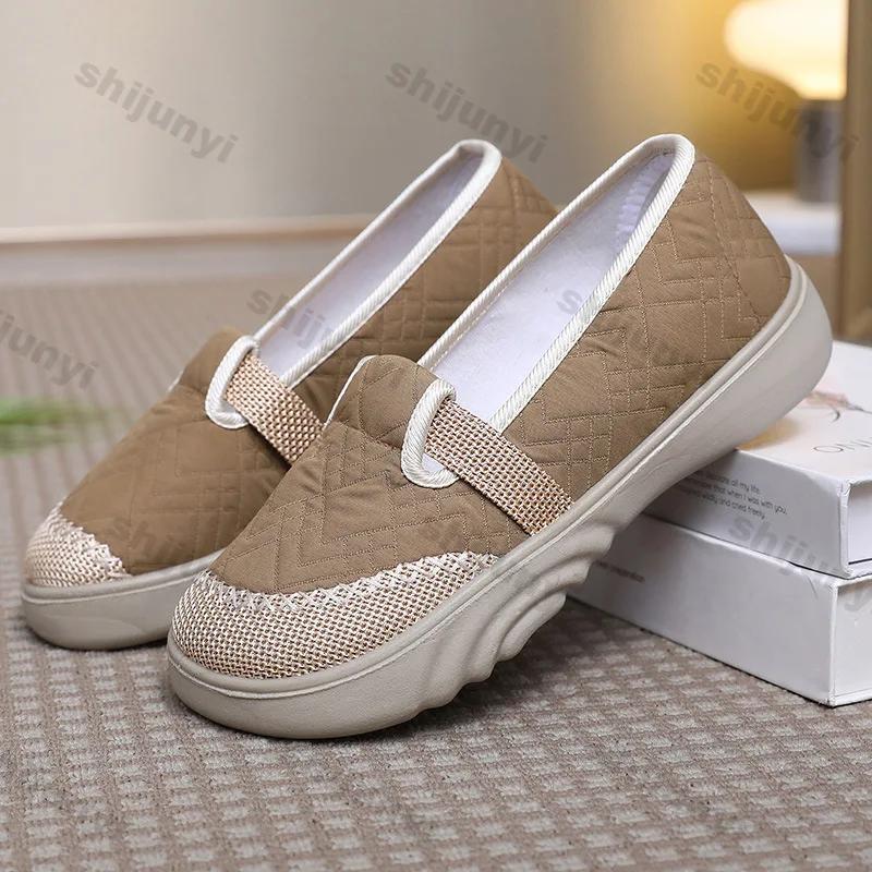 Fashion Lightweight Non Slip Single Shoes for Women 2025 Spring Fashion Breathable Sneakers Woman Comfort Casual Slip-on Sports Shoes