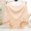 Modal Cotton High Knickers Waisted Plus Size Women's Underwear with Wide Leg Briefs Edges Triangle Panties